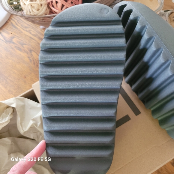 adidas Gray Slide Sandals